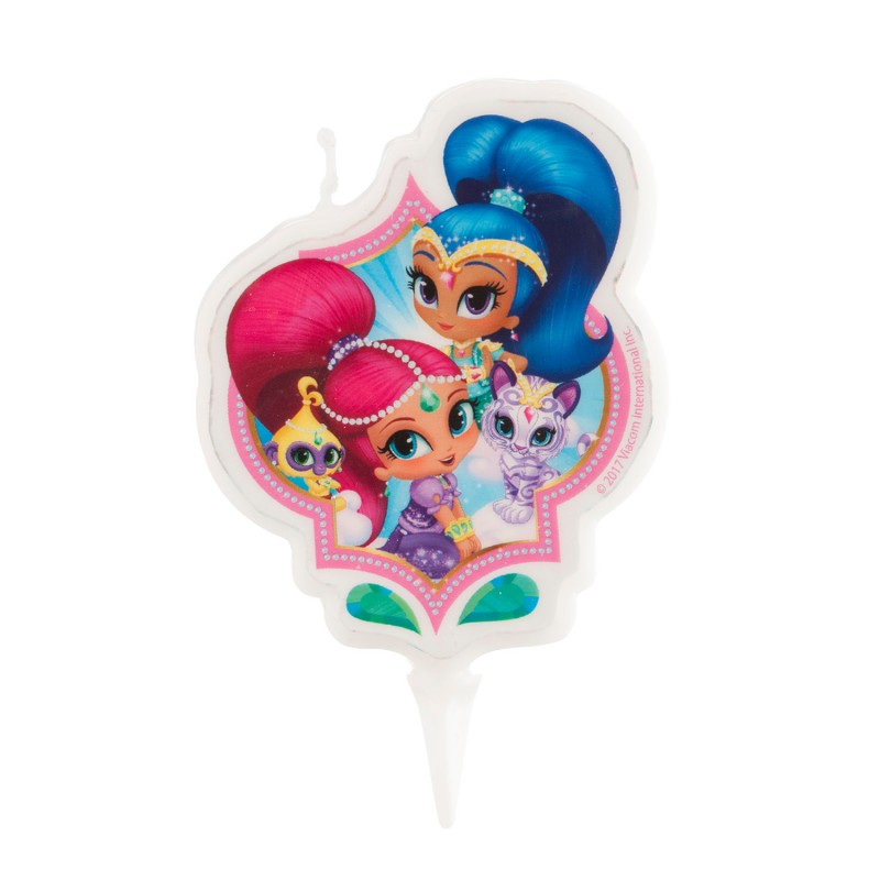 Vela para bolo de aniversário com design Shimmer and Shine