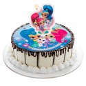 Vela para bolo de aniversário com design Shimmer and Shine