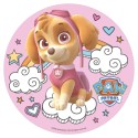 Oblea para decoração de bolos com design do Skype da Patrulha Canina