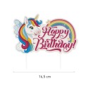 Topper unicórnio para decoração de bolo de aniversário