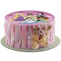 Wafle comestível para decoração de bolo com design das princesas