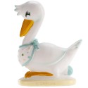 Figura para bolo cegonha para batizado ou chá de bebê