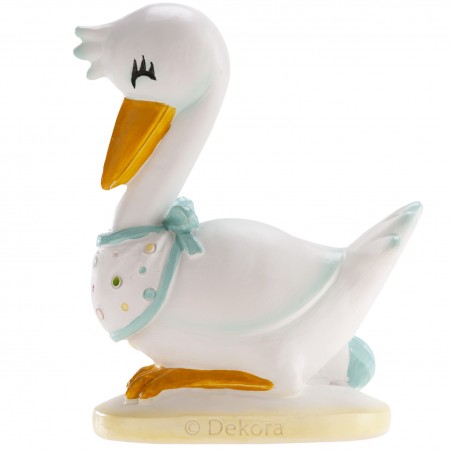 Figura para bolo cegonha para batizado ou chá de bebê