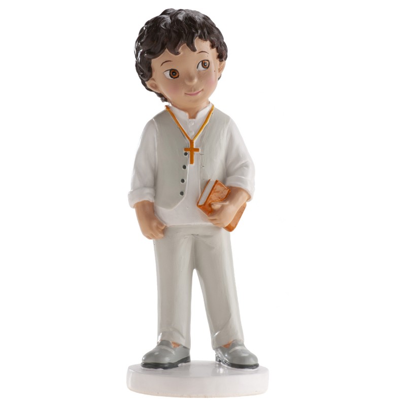 Figura de bolo para comunhão menino bruno Figura de bolo para comunhão menino bruno