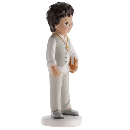 Figura de bolo para comunhão menino bruno