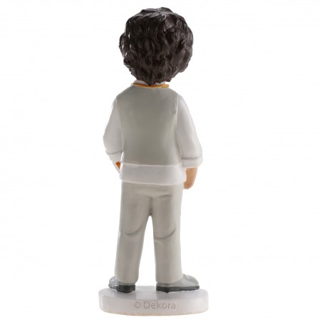 Figura de bolo para comunhão menino bruno