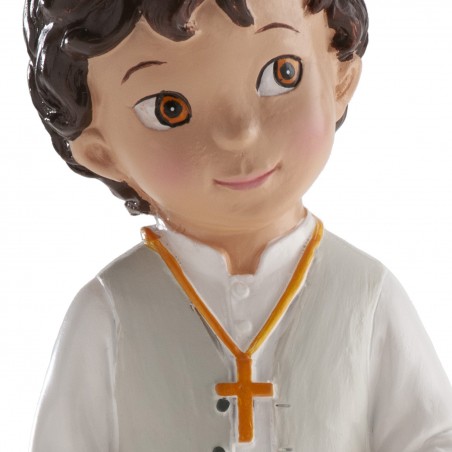 Figura de bolo para comunhão menino bruno