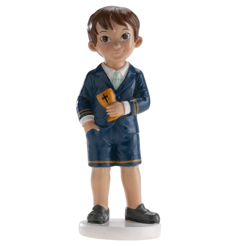 Figura de bolo menino comunhão Blas com cálice Figura de bolo menino comunhão Blas com cálice