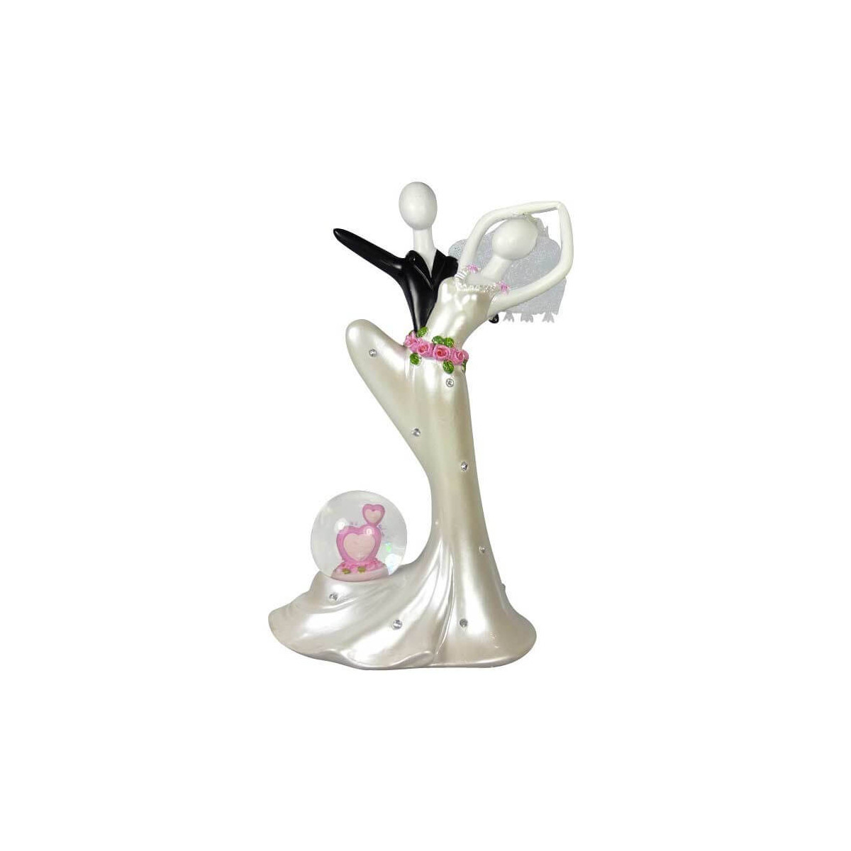 Figura de noivos elegantes para detalhes convidados casamento