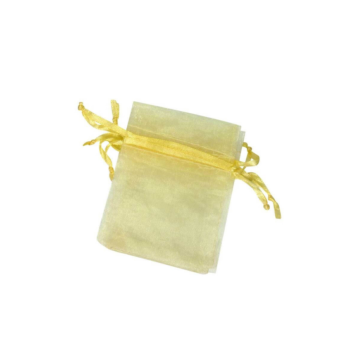 Saquinhos de organza champanhe 7 x 10