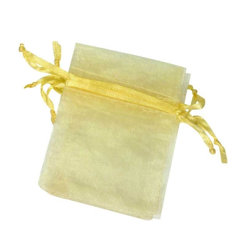 Saquinhos de organza champanhe 7 x 10