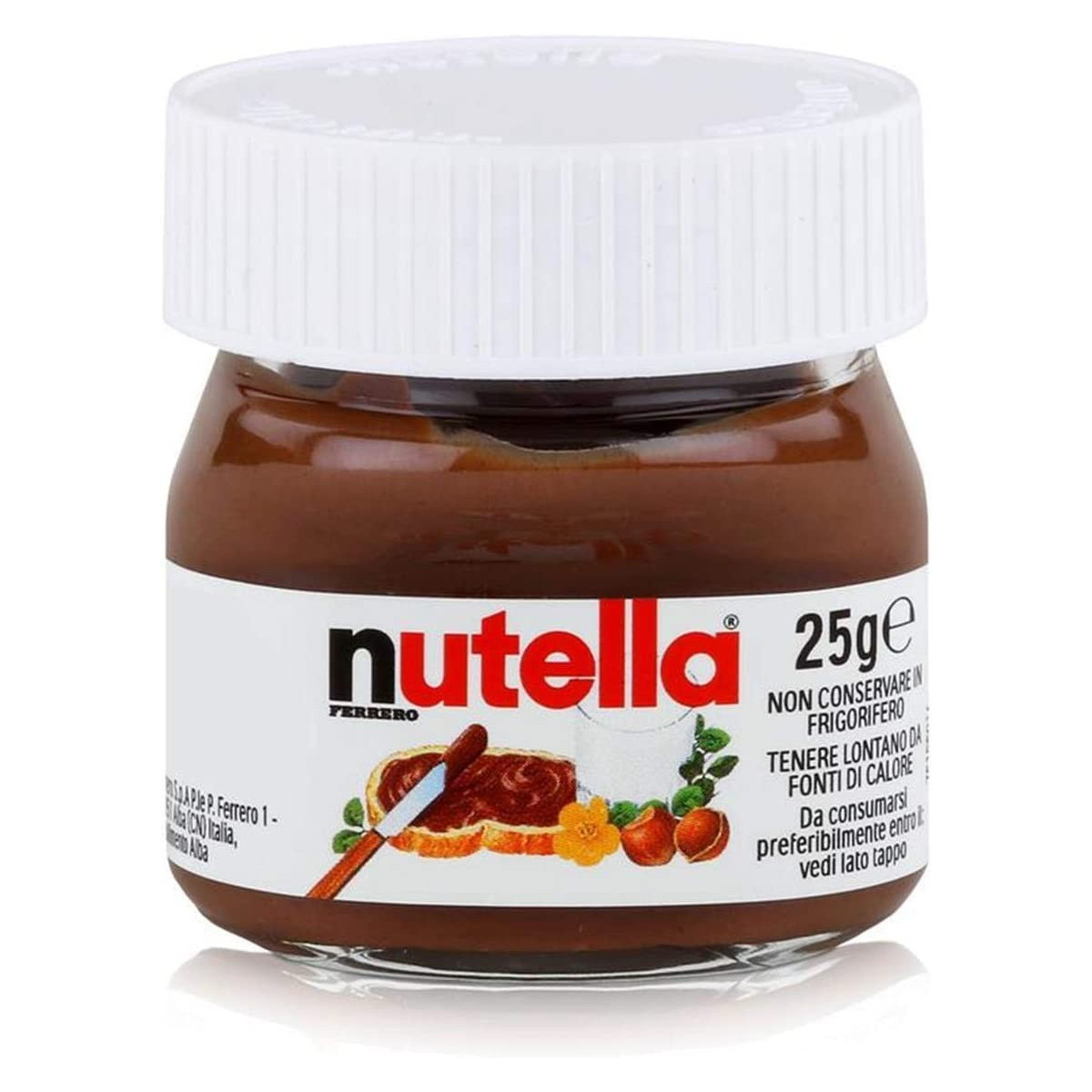 Nutella pequena de 25 gramas