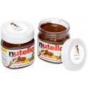 Nutella 25 gramas para casamentos personalizada com adesivo de 3 cm