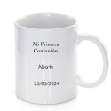 Caneca criança comunhão personalizada com texto e nome