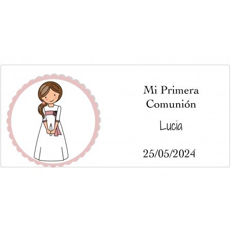 Modelo para Copo de Comunhão Personalizado para Meninas...