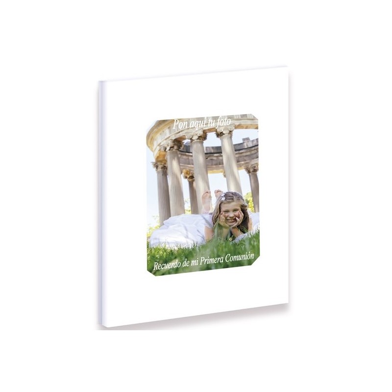 Caderno de comunhão para colocar fotografia na capa