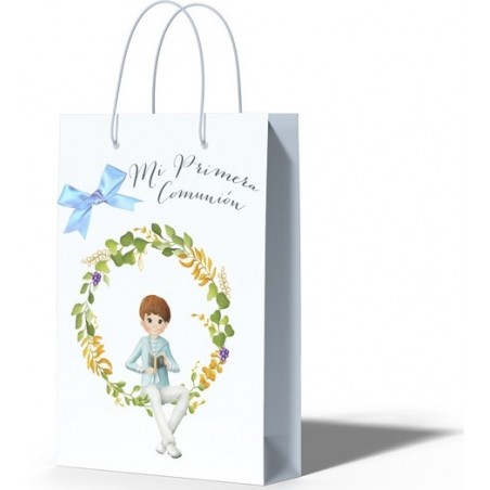 Bolsa Média Laço Comunhão Menino Orla