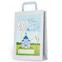 Bolsa pequena comunhão igreja azul