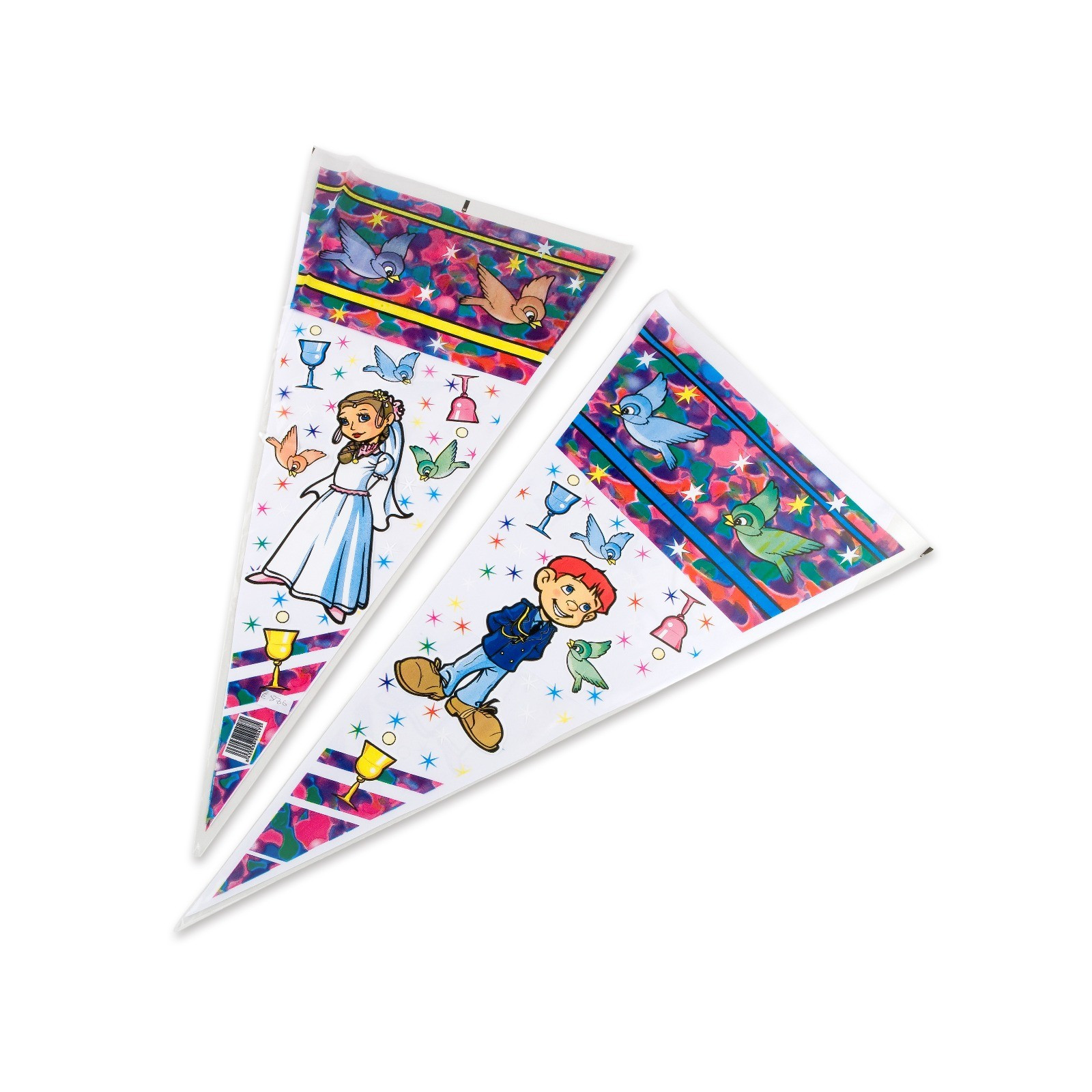 Pack de 100 saquinhos de comunhão menino menina 25x50cm preço x 100u.