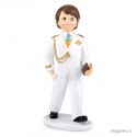 Figura de bolo de comunhão menino almirante