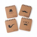 Caderno espiral estilo masculino