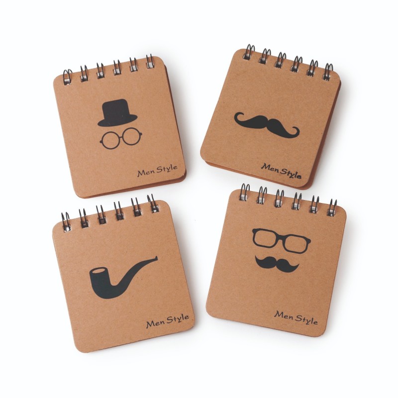Caderno espiral estilo masculino