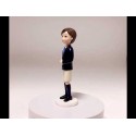 Figura de bolo comunhão menino moreno com calças curtas