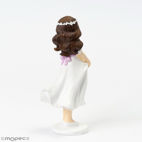 Figura de bolo primeira comunhão menina