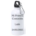 Botelha menina comunhão personalizada com texto e nome