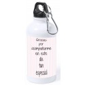 Garrafa de comunhão feminina personalizada com nome e dedicatória