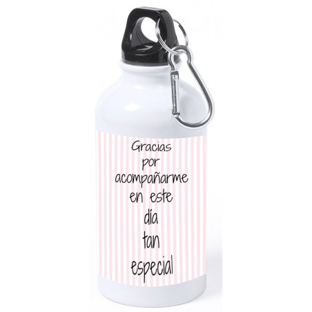 Garrafa de comunhão feminina personalizada com nome e dedicatória