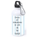 Botella menino comunhão personalizada com nome e texto
