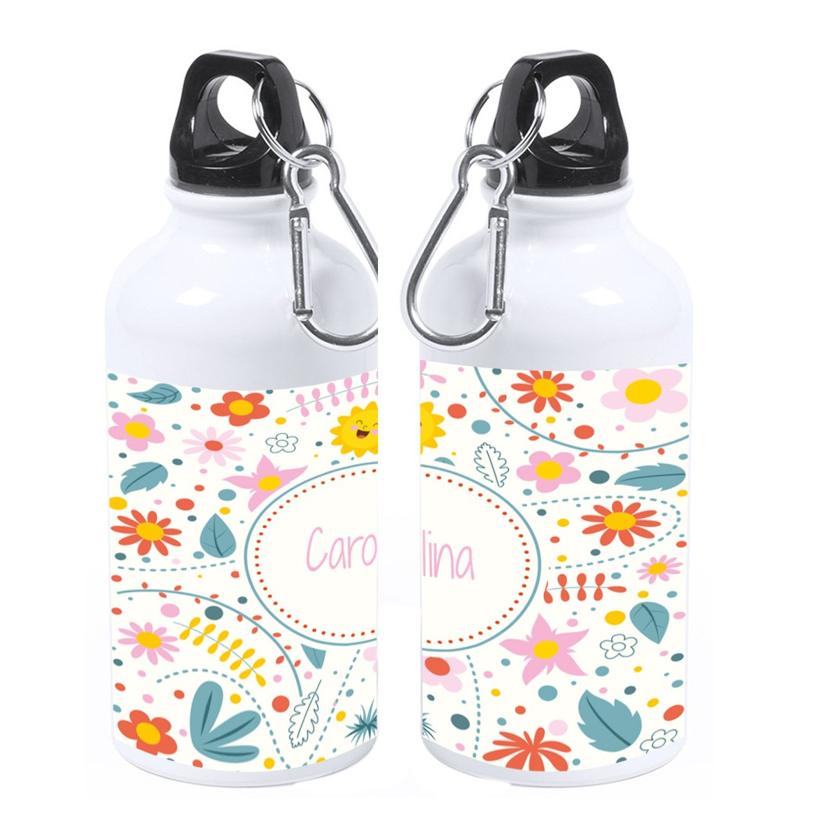Bidão de flores personalizado com nome
