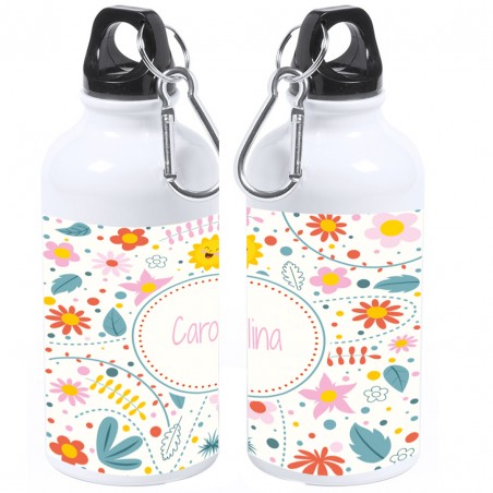 Bidão de flores personalizado com nome