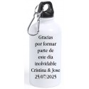 Bidão de casamento noivos moto personalizado com texto