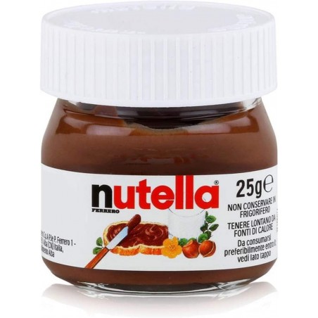 Casamento nutella com colher em bolsa transparente personalizada com adesivo