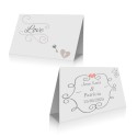 Cartão de casamento para fechamento de bolsa personalizado com nome e data