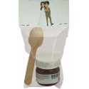 Nutella com colher apresentada em bolsa transparente com cartão personalizado