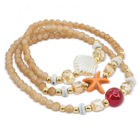 Pulseira com contas marinhas