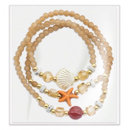 Pulseira com contas marinhas
