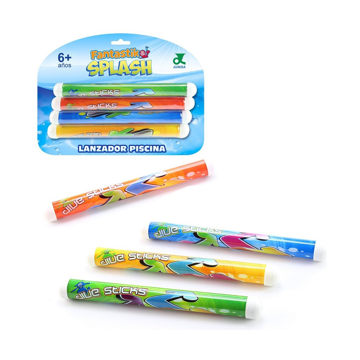 Conjunto de 4 lançadores bastões para piscinas