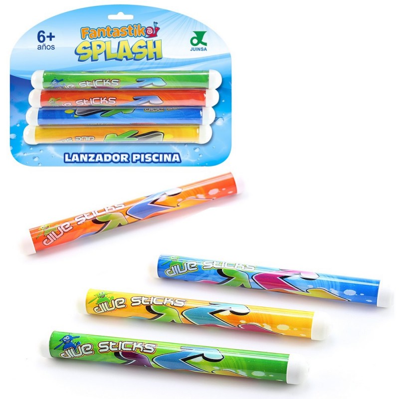 Conjunto de 4 lançadores bastões para piscinas