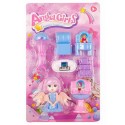 Boneca pequena de anjo com acessórios