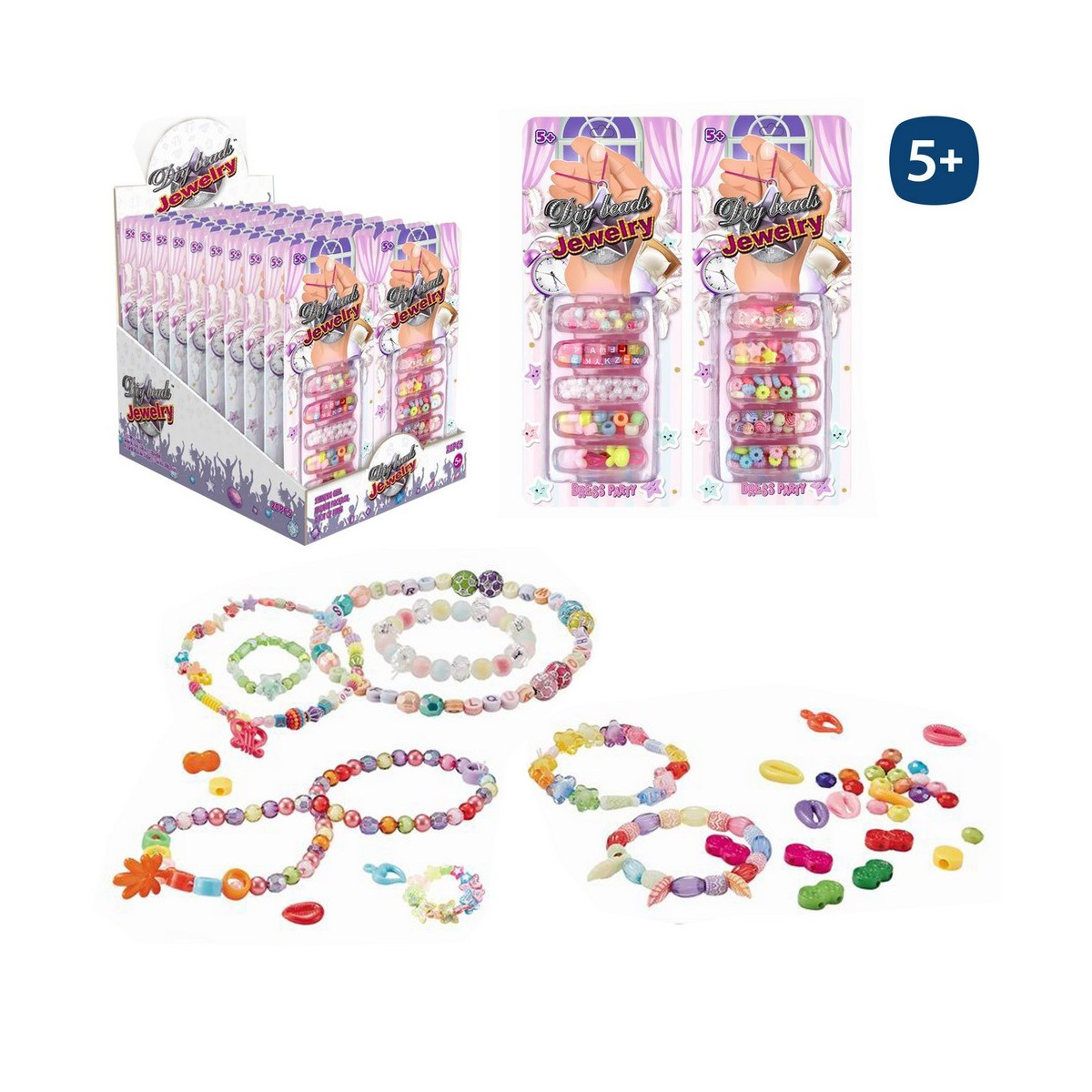 Contas de pulseira e colares
