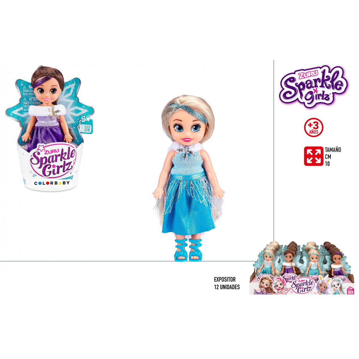 Boneca princesa 10 cm sortidas