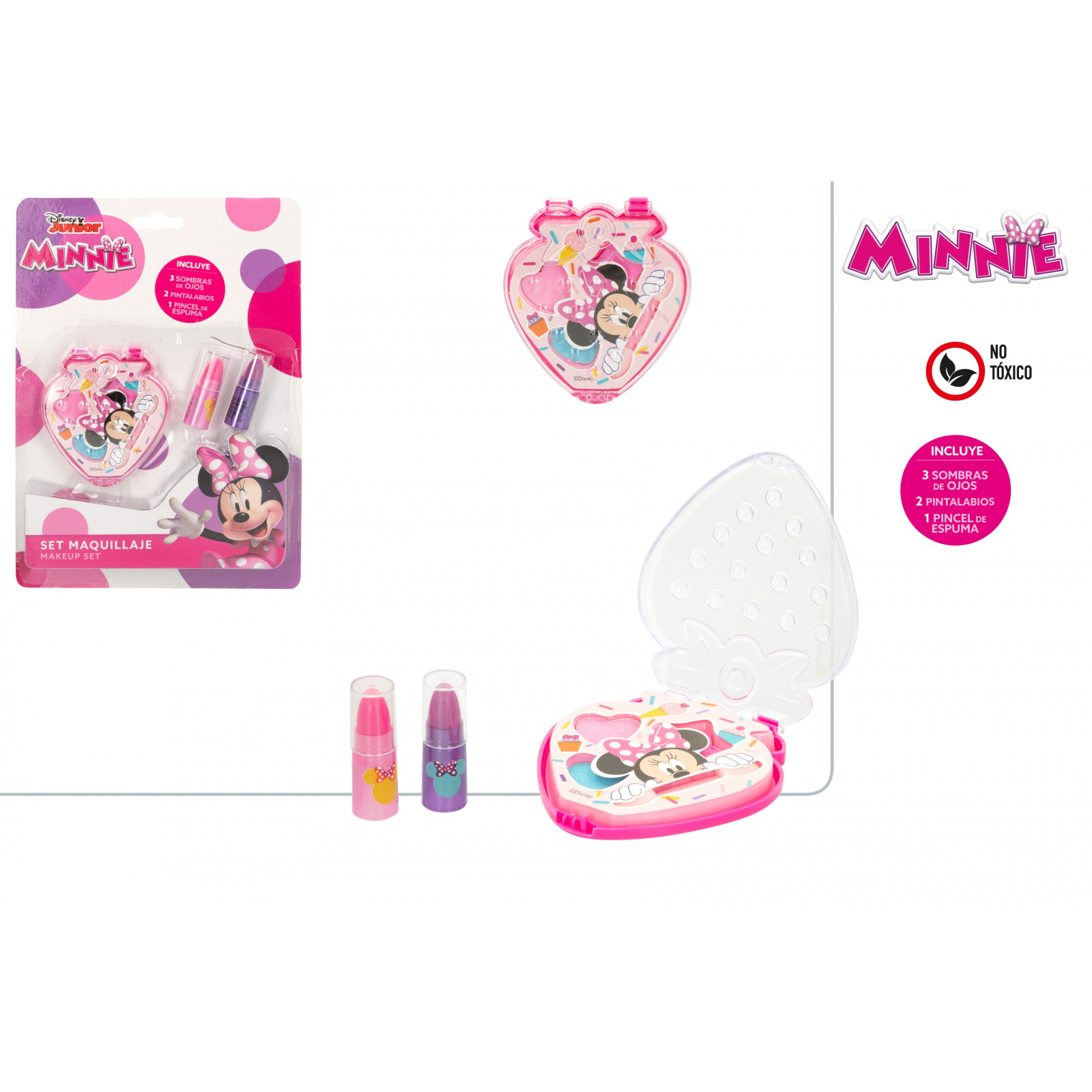 Conjunto de Maquiagem Infantil Minnie Ideal para Detalhes de Festas