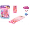 Brilhos labiais princesas disney em caixa com forma de telefone móvel