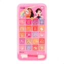 Brilhos labiais princesas disney em caixa com forma de telefone móvel