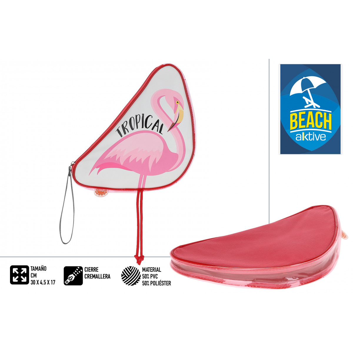 Bolsa de praia e piscina tropical flamingo