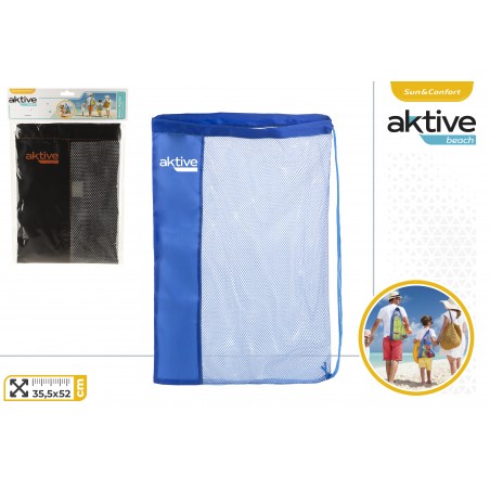 Bolsa de rede para brinquedos de praia grande